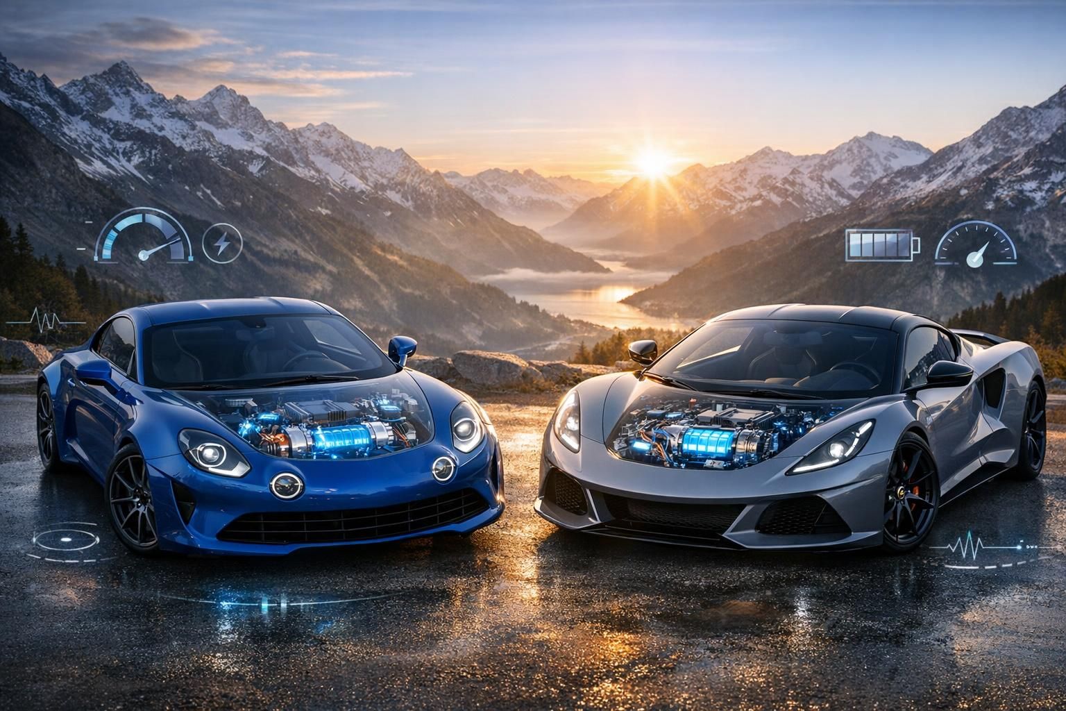 découvrez les premières révélations sur les moteurs électriques et capacités batterie des alpine a110 et lotus, alliant performance électrique et innovation technologique.