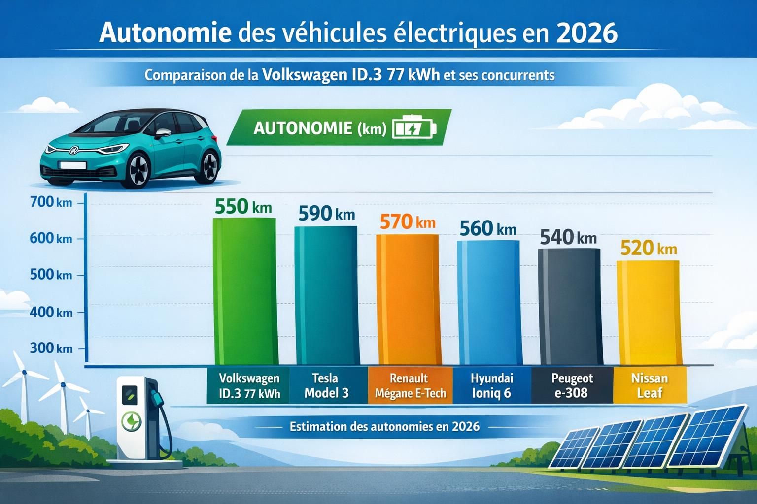 découvrez la volkswagen id.3 77 kwh qui établit un nouveau record d'autonomie, alliant performance, innovation et respect de l'environnement pour une conduite révolutionnaire.