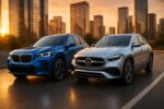 découvrez en exclusivité les premières images des nouveaux bmw x1 et mercedes gla, dévoilant le début d'un duel attendu avec impatience entre ces deux suv compacts de prestige.